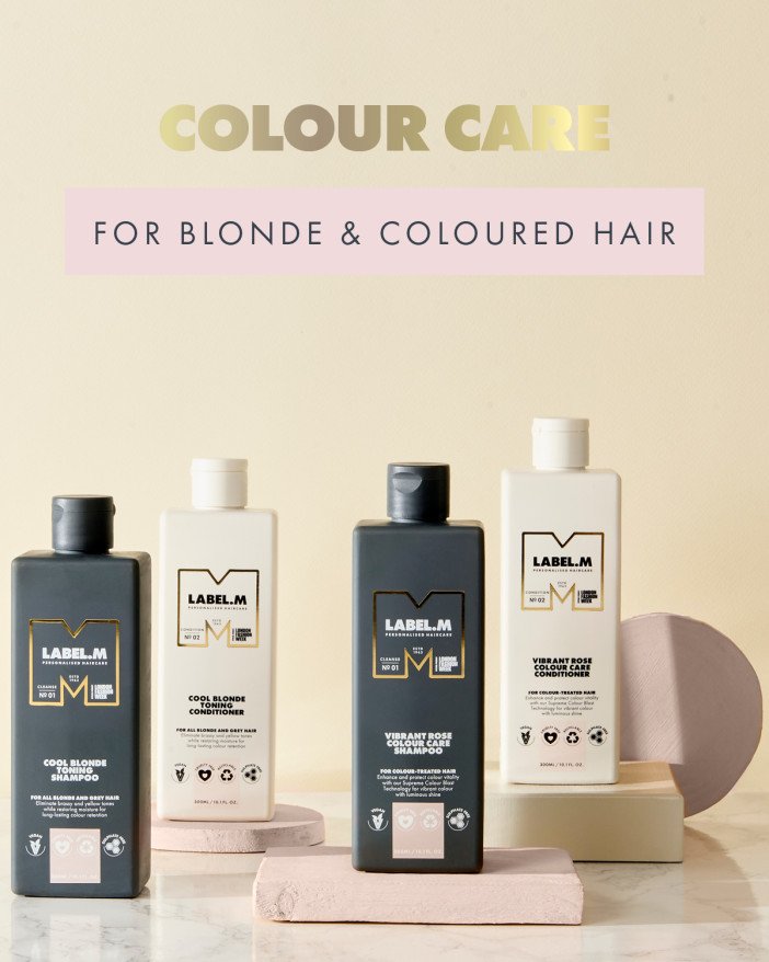 LABEL M HAIR PRODUCTS FOR FOR BLONDE & COLOURED HAIR AT MUSE HAIRDRESSERS BROADWAY