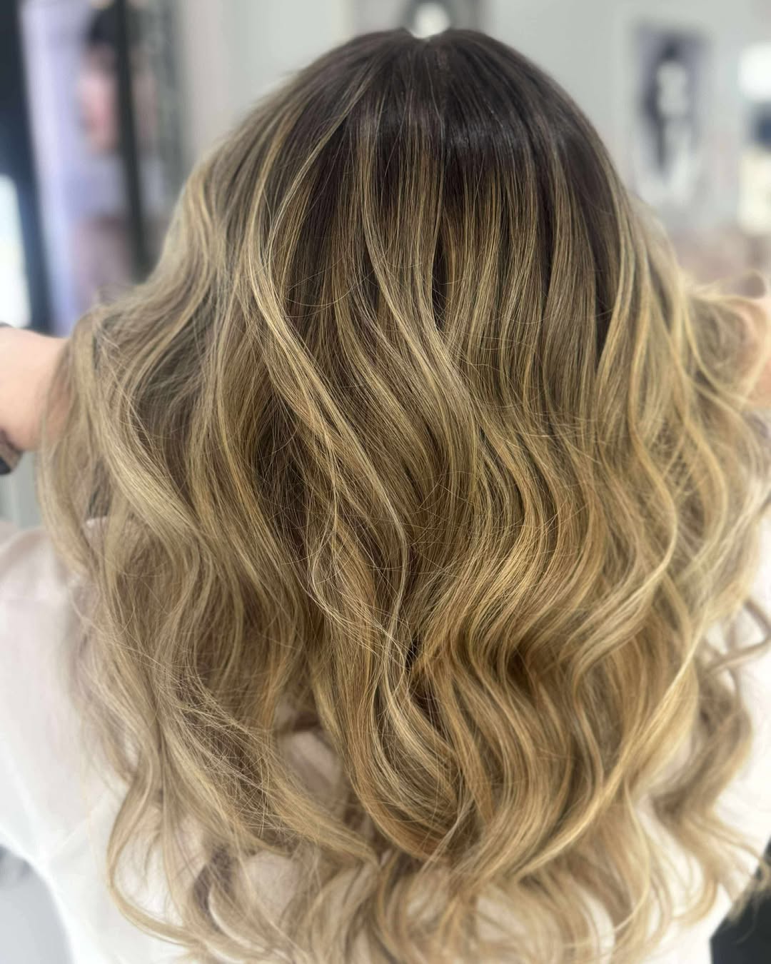 after balayage hair colour change at muse salon broadway