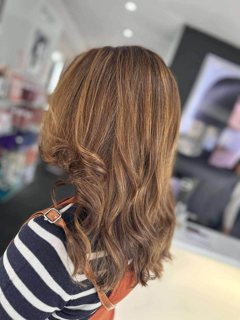 toner on red balayage hair at muse salon worcester